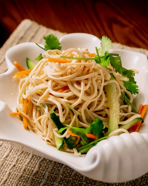 Soy noodle salad at Din Ding Dumpling House California