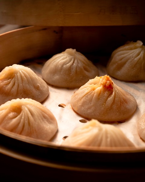 Xiaolongbao soup dumplings at Din Ding Dumpling House Bay Area